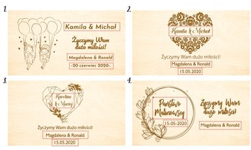 Свадебный сувенир с гравированной копилкой