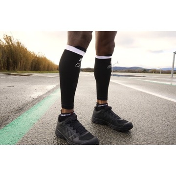 Compressport 3.0 Рукава теленка Черный/белый 34-38 см Р.М.