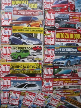 AUTO ŚWIAT 2010 - zestaw 18 numerów