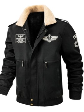 МОДНЫЕ МУЖСКИЕ ОСЕННИЕ КОЖАНЫЕ УТЕПЛЕННЫЕ ЗИМНИЕ КУРТКИ