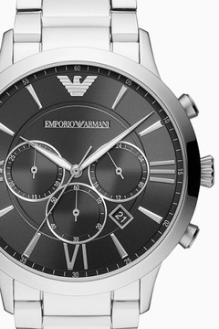 ZEGAREK MĘSKI EMPORIO ARMANI AR11208 - GIOVANNI Srebrna bransoleta + BOX