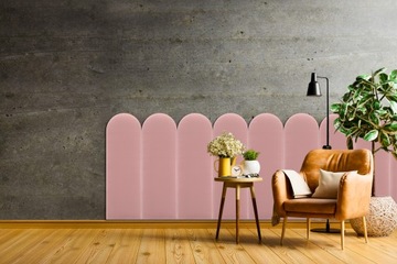 Толстые стеновые панели с мягкой обивкой VELOR FENCE 30x100 DIRTY PINK 17 цветов