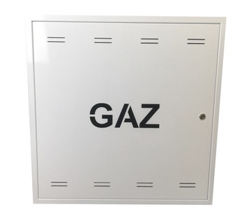 Skrzynka gazowa 60 X 60 X 25 BIAŁA napis GAZ