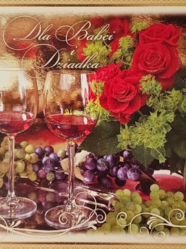 DZIEŃ BABCI kartka karnet NA DZIEŃ BABCI i DZIADKA