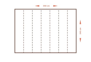 ОПТИЧЕСКИЕ ОБОИ 3D ТУННЕЛЬ ЦВЕТЫ ЛИЛИ 350x245