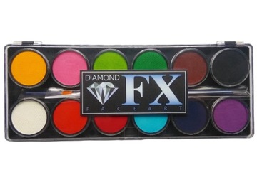 Paleta farb malowania twarzy i ciała Diamond FX