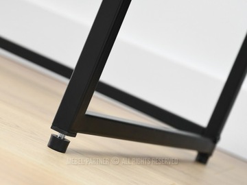 Ввременная консоль зала с ящиком и полкой нора XL Black Oak