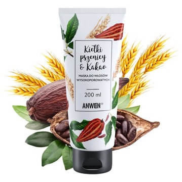 ANWEN Maska do włosów wysokoporowatych 200ml