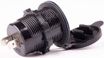 Водонепроницаемое зарядное устройство с 2 разъемами USB 12/24 В.