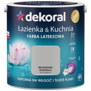 Farba lateksowa ścienna Dekoral 2,5l BETONOWY