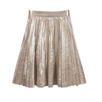 ЮБКА GUESS ЗОЛОТАЯ ПЛИССИРОВАННАЯ (14L)