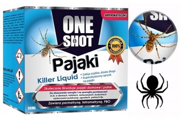 ONE SHOT - OPRYSK środek PŁYN na PAJĄKI 30 ML