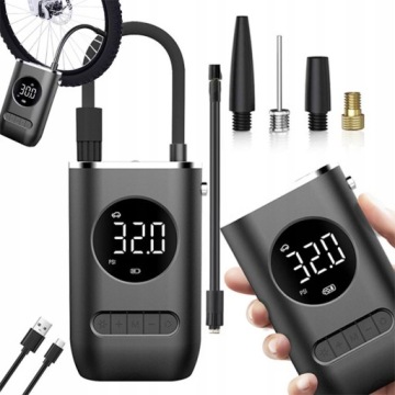 Pumpička na kolo Kompresor do auta, elektrická pumpa do 10 Bar LCD