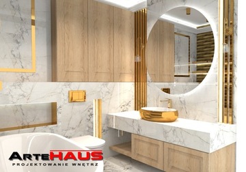 Projekt 3D Łazienki w 5 wersjach - Realizacja 3 dni