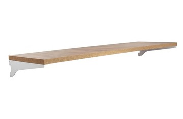 PÓŁKA 90x30cm+ WSPORNIKI WHITE SZYNA UNIVERSAL