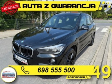 BMW X1 F48 Crossover sDrive18i 136KM 2016 BMW X1 MPAKIET ALCANTARA HEADUP NAWIGACJA GRZANE FOTELE EL.KLAPA SERWISOWA