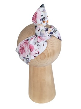 Opaska PinUp Pastelowe Róże Polski Produkt 54-58cm