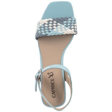 Buty Sandały Damskie na Obcasie Caprice Niebieskie 9-28320 Blue Comb