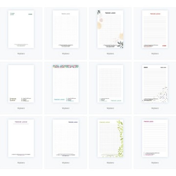 NOTES A4 Reklamowy PERSONALIZOWANY FIRMOWY własny nadruk logo 10 szt.