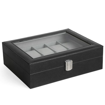 Organizer na biżuterię, kosmetyki ERGO hakano - WATCHSTORAGEBOX BLACK 10SLO