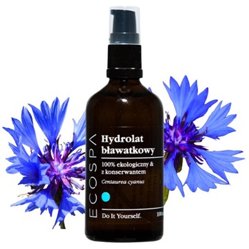 NATURALNY HYDROLAT BŁAWATKOWY ŁAGODZĄCY CERA WRAŻLIWA POD OCZY 100ML ECOSPA