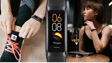 SMARTWATCH zegarek SMARTBAND do IPHONE HUAWEI PULSOMETR KROKOMIERZ AMOLED