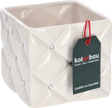 DONICZKA DONICA OSŁONKA GLAMOUR CERAMICZNA BIAŁA