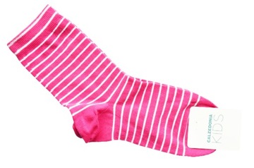 CALZEDONIA KIDS skarpetki w paski bawełna 37-39