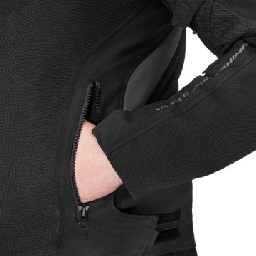 Текстильная мотокуртка SHIMA RUSH 2.0 VENTED BLACK черная БЕСПЛАТНО