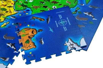 пенопластовый коврик карта мира ОБРАЗОВАТЕЛЬНЫЕ ЗАГАДКИ