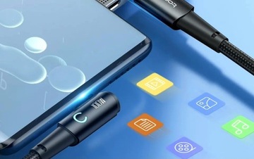 Черный кабель Tooki, 100 Вт, тип C — USB C, кабель 2 м, 5 А, 90 градусов, прямоугольный