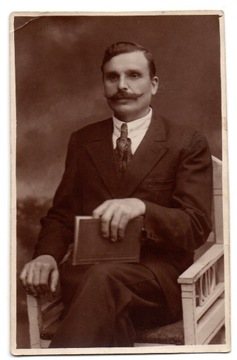 Portret mężczyzny Foto Zorski Sosnowiec lata 30