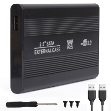 OBUDOWA NA DYSK TWARDY ZEWNĘTRZNY SSD 2,5'' HDD SATA 3 KIESZEŃ