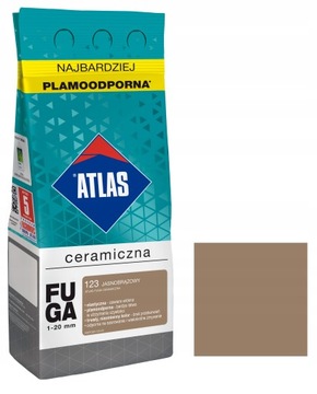 ATLAS FUGA CERAMICZNA JASNOBRĄZOWY 123 2KG