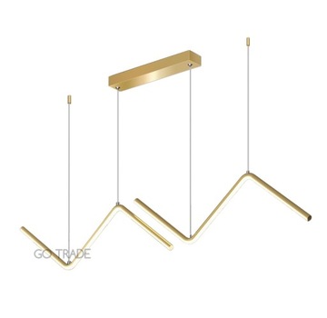 LAMPA WISZĄCA NAD STÓŁ ZŁOTA 90CM 20W 6000K