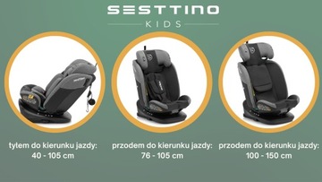 Автокресло i-Size 40–150 см Sesttino Oktagon Pro 0–36 кг ISOFIX
