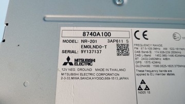 MITSUBISHI OUTLANDER III PHEV 20r РАДИОНАВИГАЦИОННЫЙ 8740A100 9Y137137