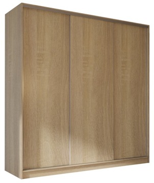 SZAFA PRZESUWNA 3 DRZWIOWA LINIA MODERN 220 x 250 CM DĄB SONOMA - NA WYMIAR