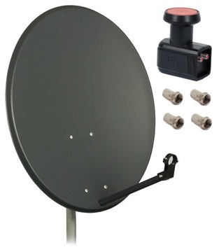 Antena satelitarna 80cm CORAB konwerter TWIN zł