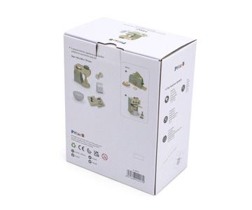 Zestaw Drewniany Mikser Kuchenny Zielony + Akcesoria Mąka Mleko