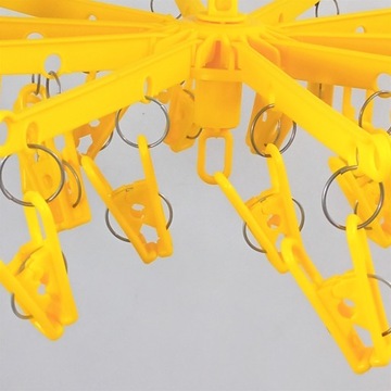 Вешалка для сушилки с зажимами Желтая