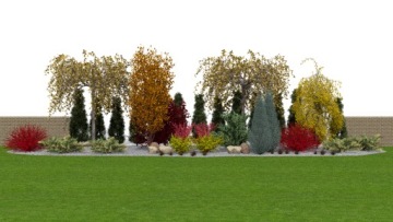 Готовый дизайн сада - Сезонные метаморфозы - укрытие клумбы