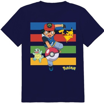 KOSZULKA DZIECIĘCA T-SHIRT DLA DZIECKA POKEMON 128 PREZENT JAKOŚĆ