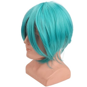 Двойной хвост Хацунэ Мику Аниме Длинные прямые парики Голубое озеро