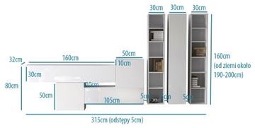 современный комплект мебели для глянцевой гостиной