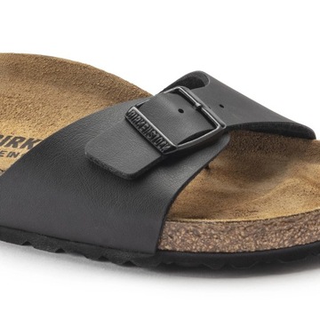 Sandały damskie Birkenstock Arizona PROFILOWANE SKÓRZANE KLAPKI BIRKO FLOR