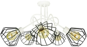 LAMPA SUFITOWA DLA DZIECI LOFT MŁODZIEŻÓWA ŻYRANDOL MIX KOLORÓW PLAFON LED