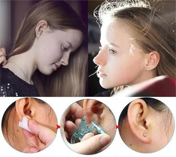 PISTOLET DO PRZEKŁUWANIA USZU NOSA WARG STERYLNY PRZEKŁUWACZ PIERCING