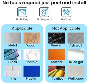 50x UCHWYTY HACZYKI KLIPSY DO LAMPEK SWIĄTECZNYCH GIRLAND SAMOPRZYLEPNE 3M