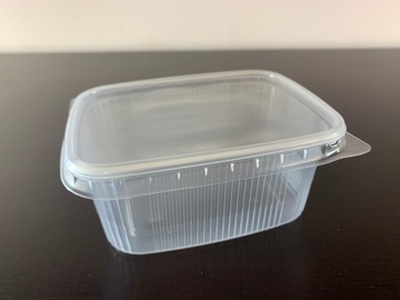 Одноразовый контейнер для салата с крышкой, 250 мл.